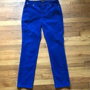 Talbots Blue Corduroy Straight Leg Pant